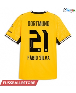 Günstige Borussia Dortmund Fabio Silva #21 Heimtrikot 2026-27 Kurzarm
